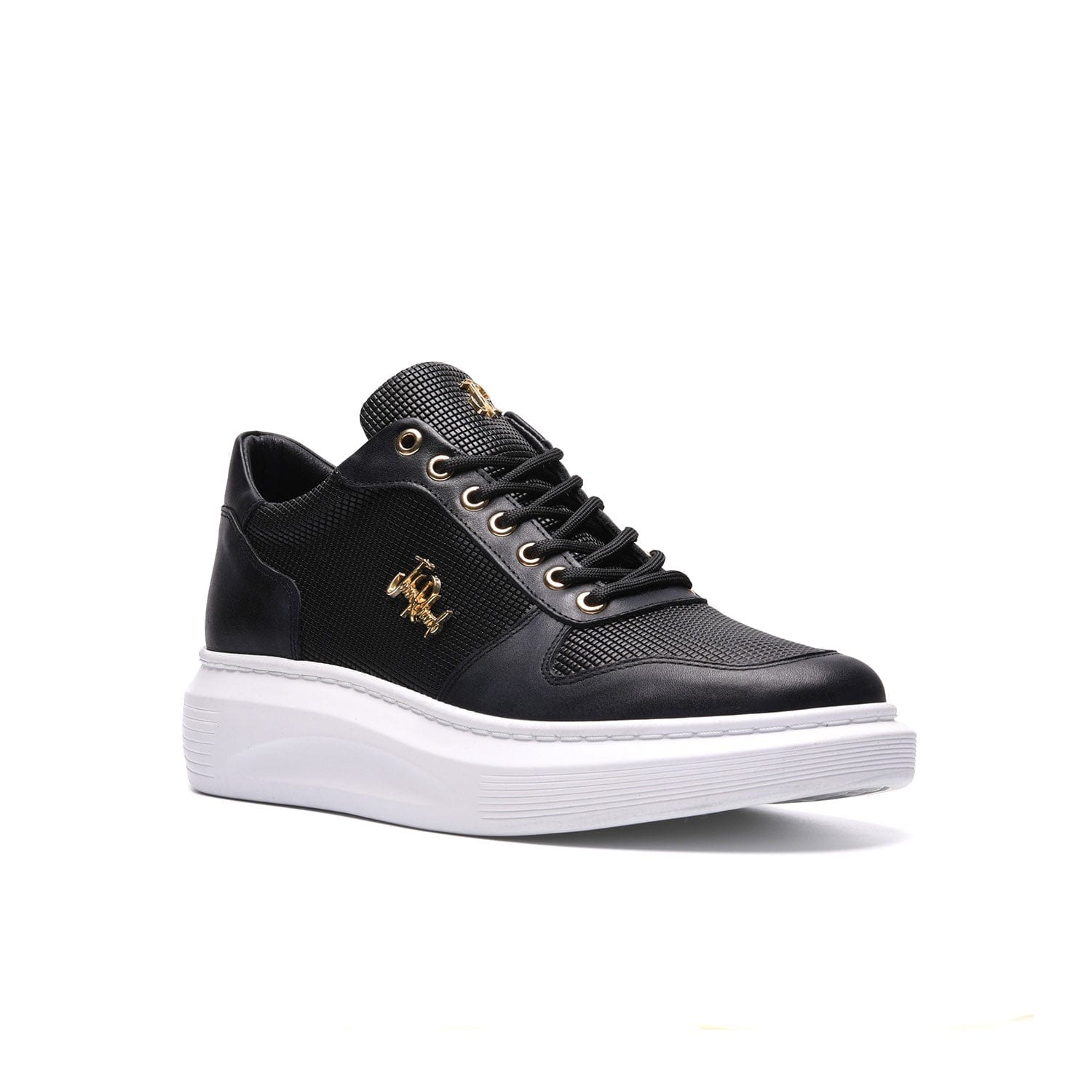 حذاء رياضي رجالي من جون ريتشاردو باللون الأسود - 17256-1