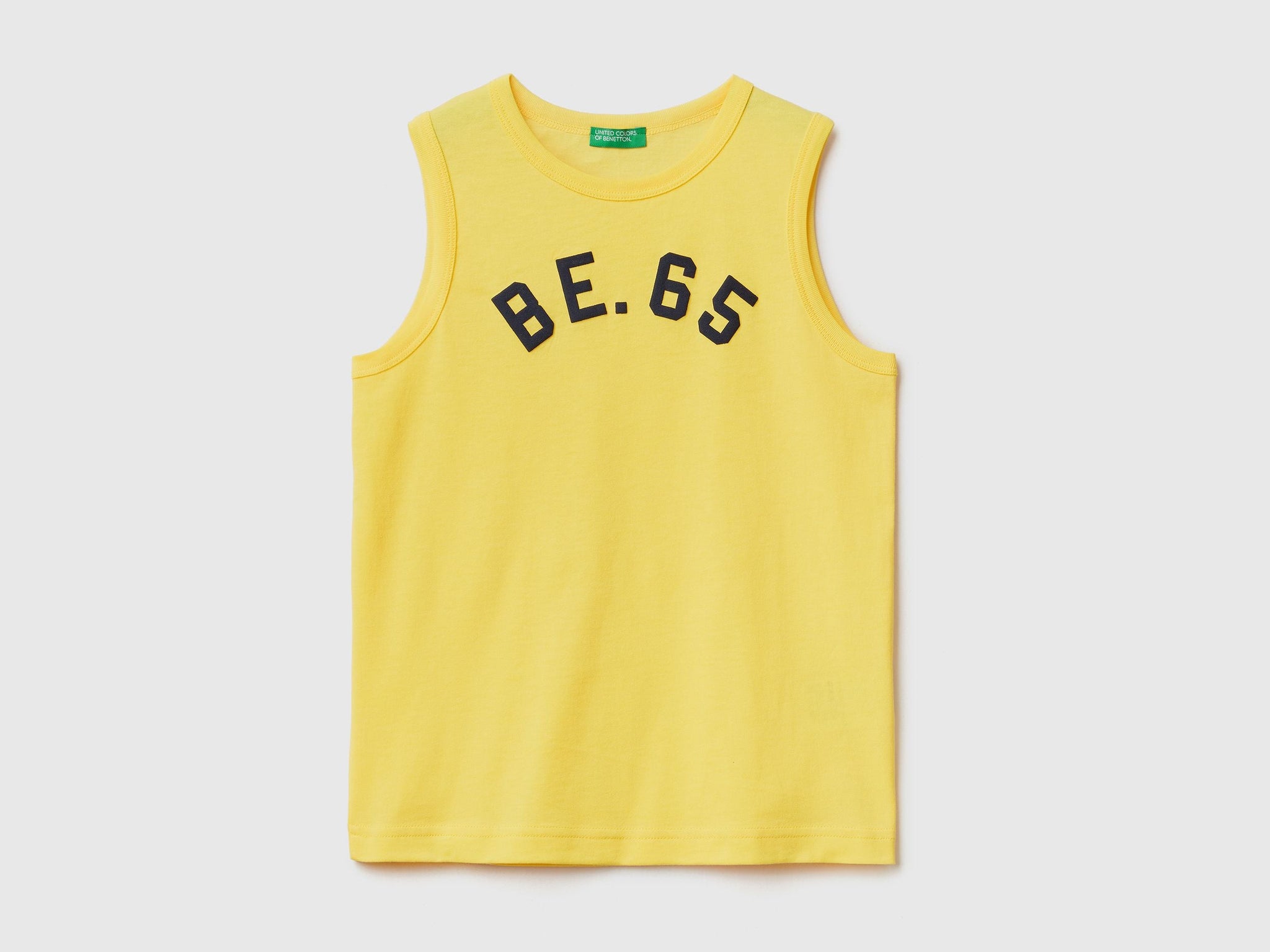 Tank top in 100% organic cotton with logo