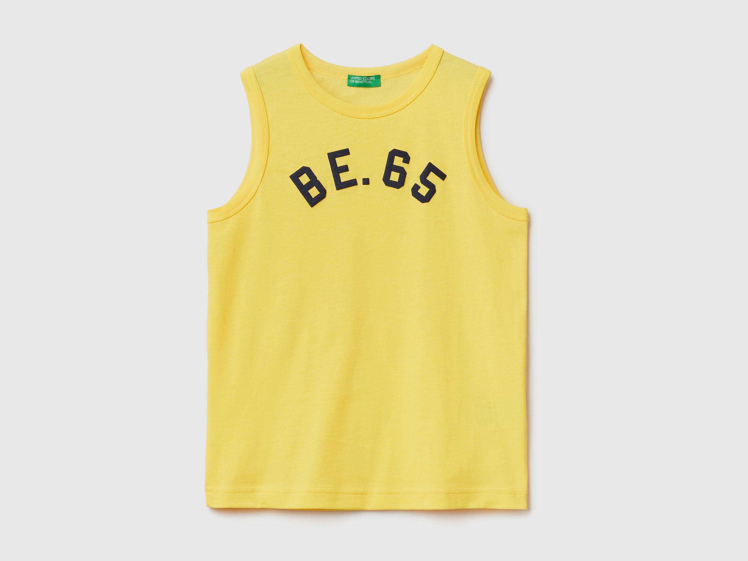 Tank top in 100% organic cotton with logo