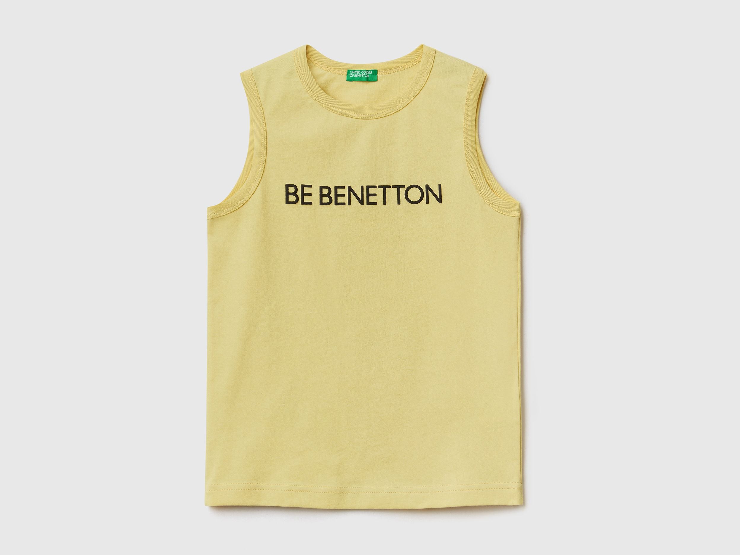 Tank top in 100% organic cotton with logo