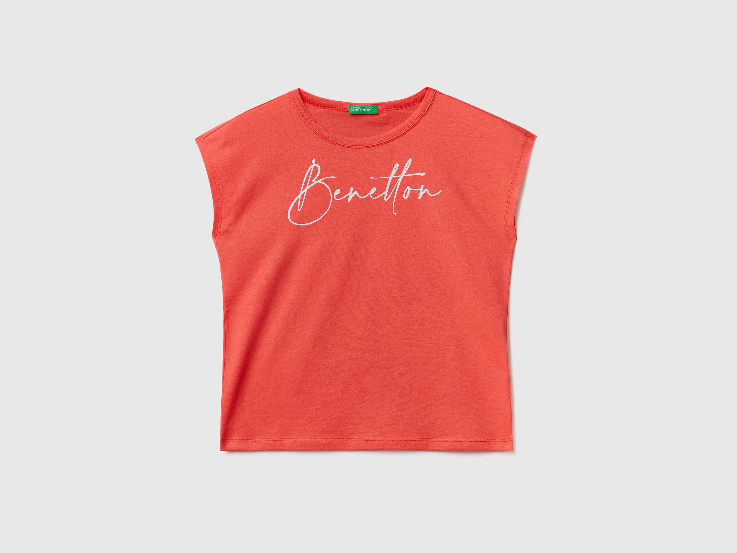 T-shirt with glitter print logo