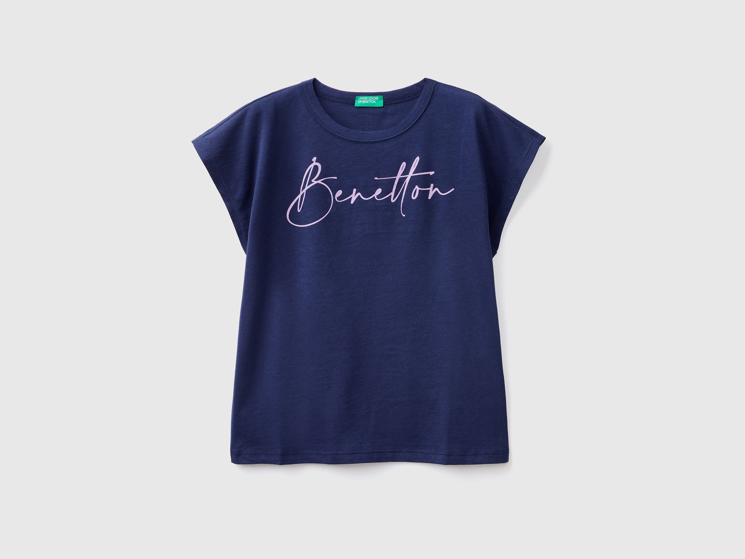 T-shirt with glitter print logo