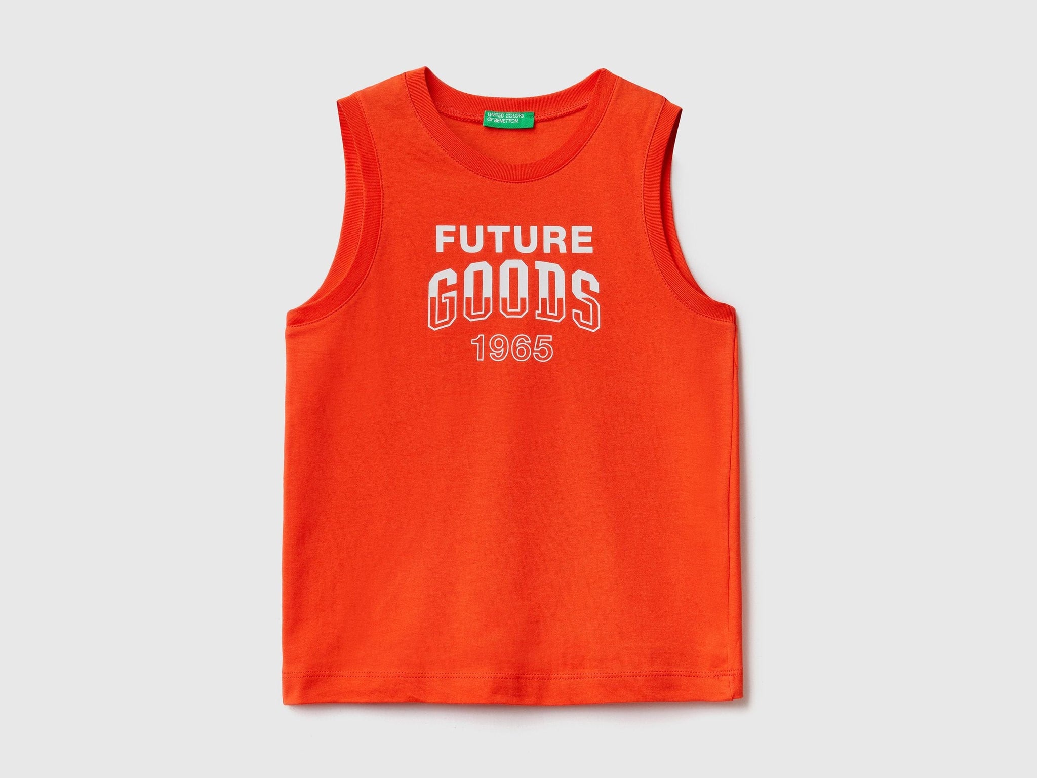 Tank top with text print