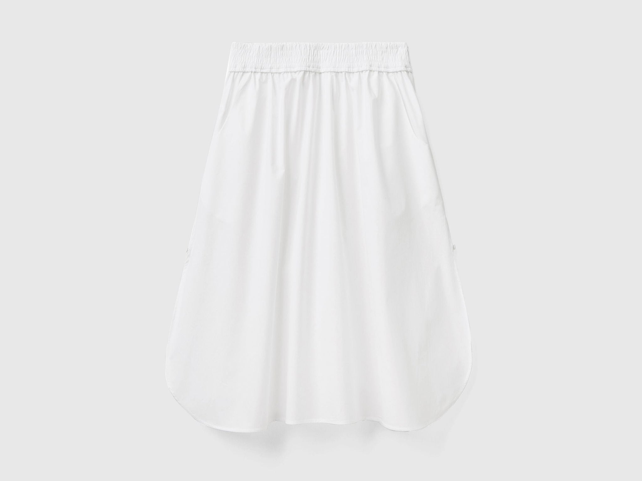 Midi skirt in 100% cotton