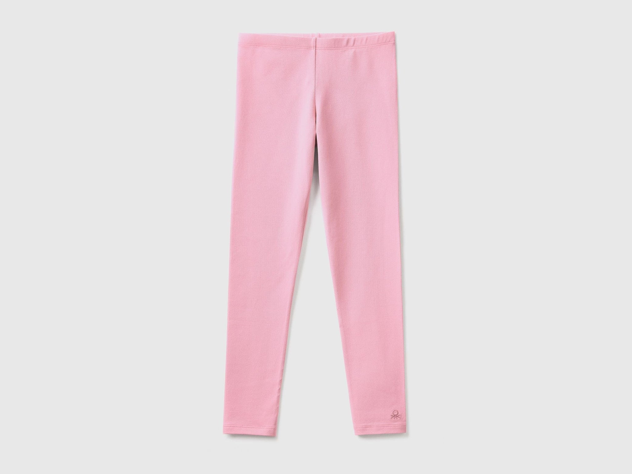 Leggings in stretch cotton with logo