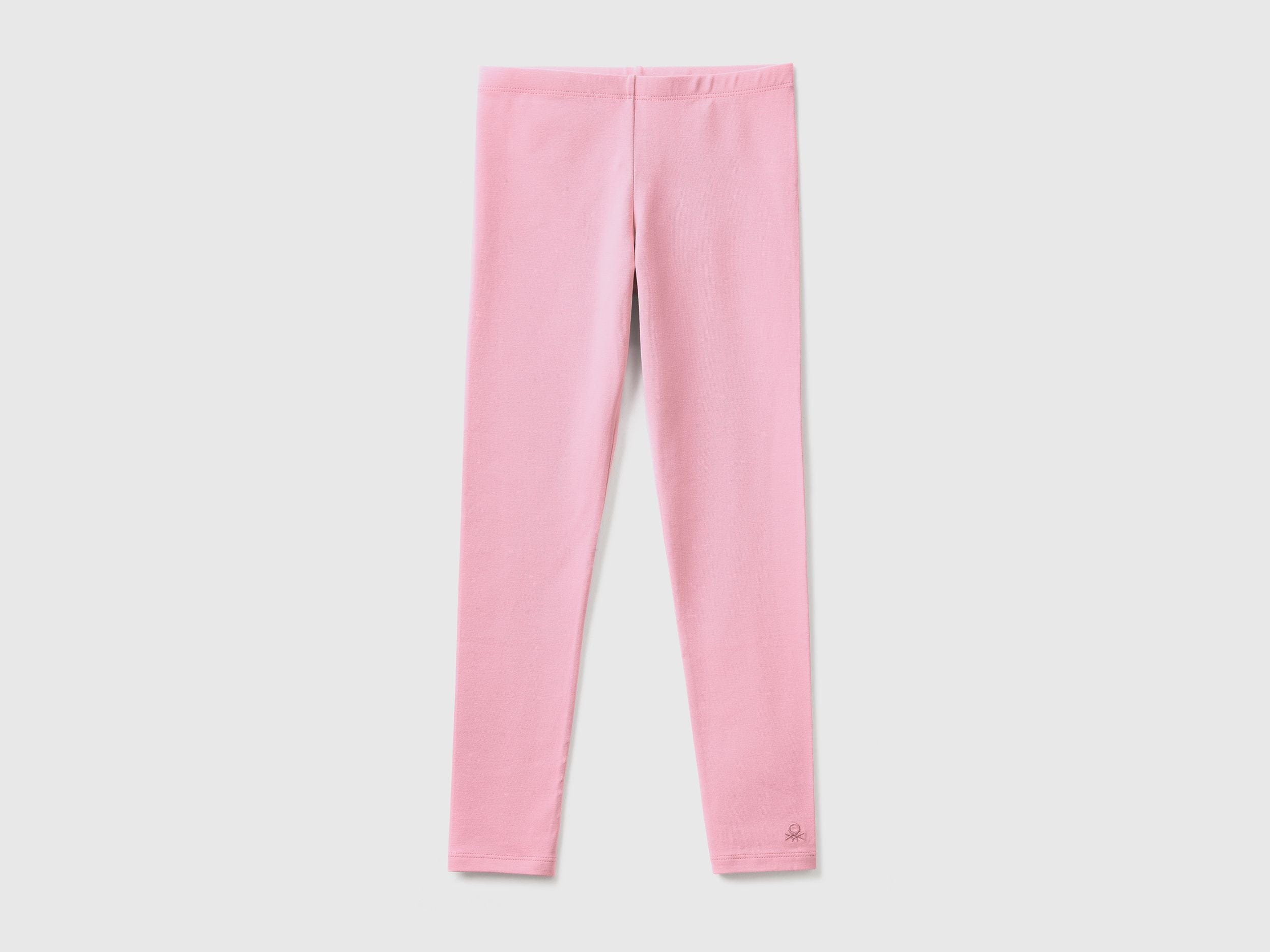 Leggings in stretch cotton with logo