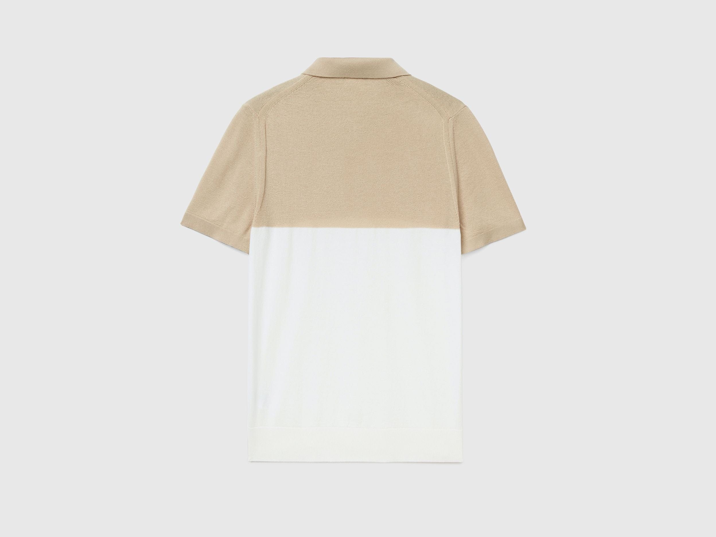 قميص بولو محبوك بألوان متعددة