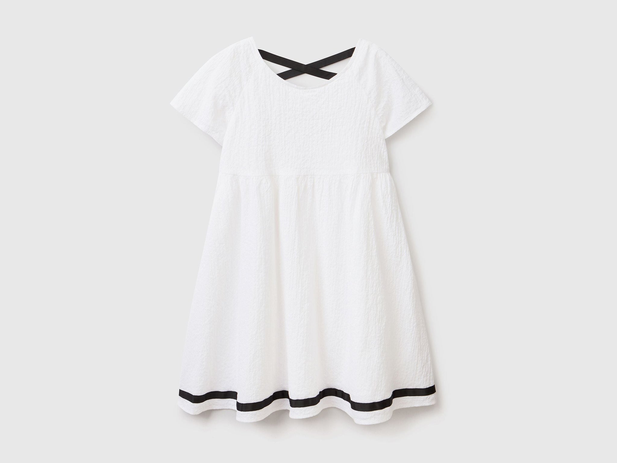 Short dress in stretch cotton