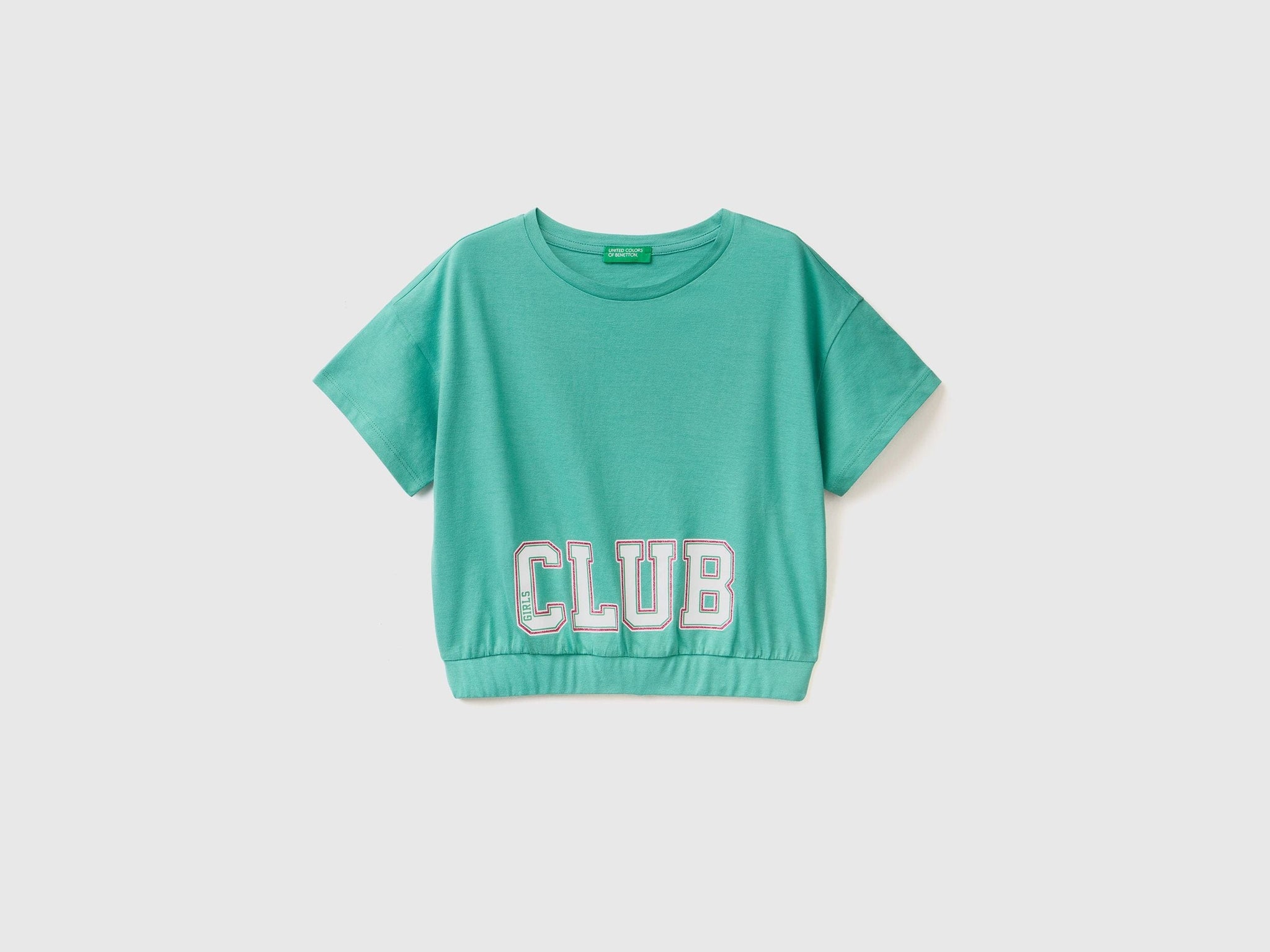 T-shirt with print and glitter