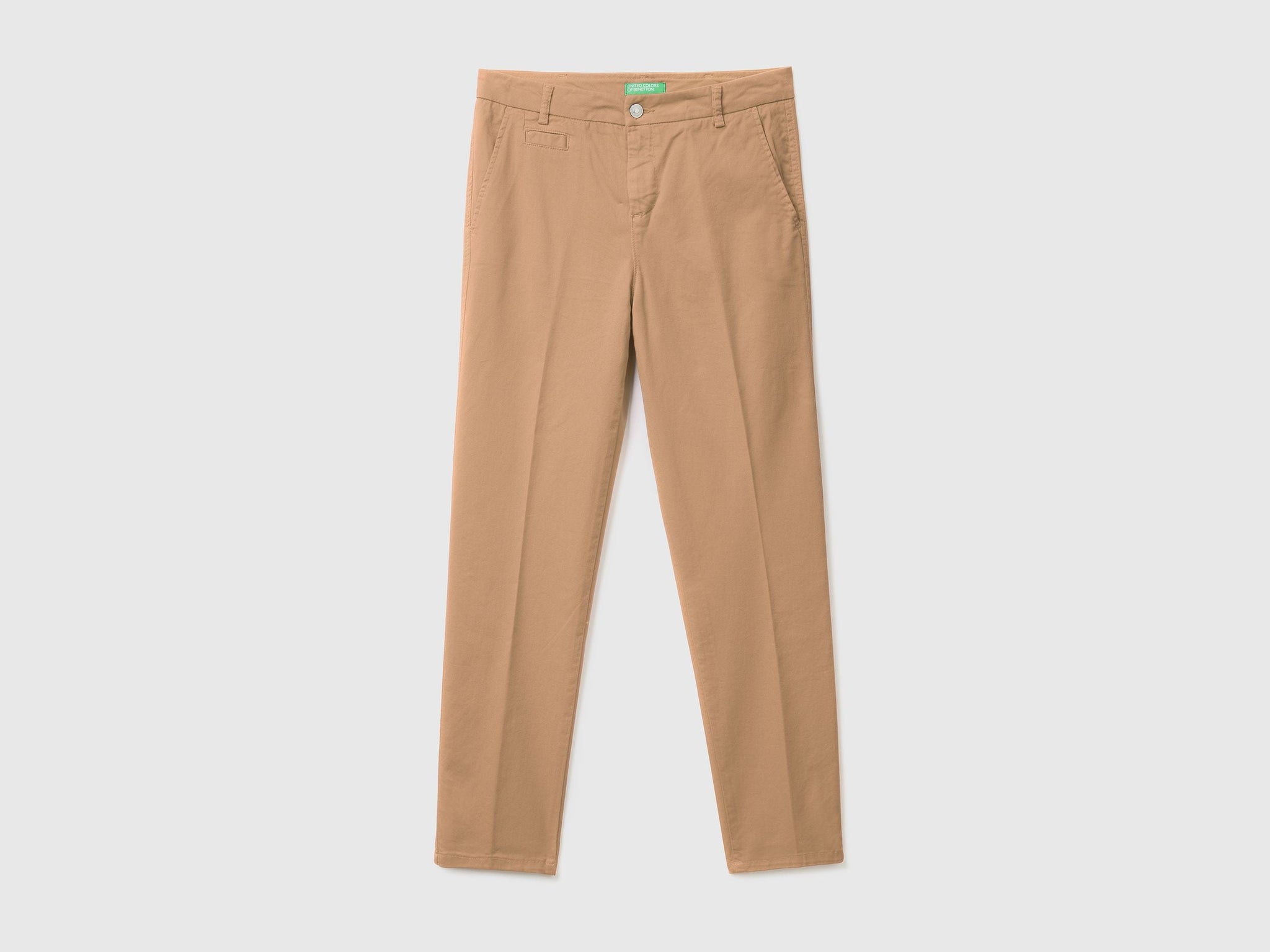 Slim fit cotton chinos