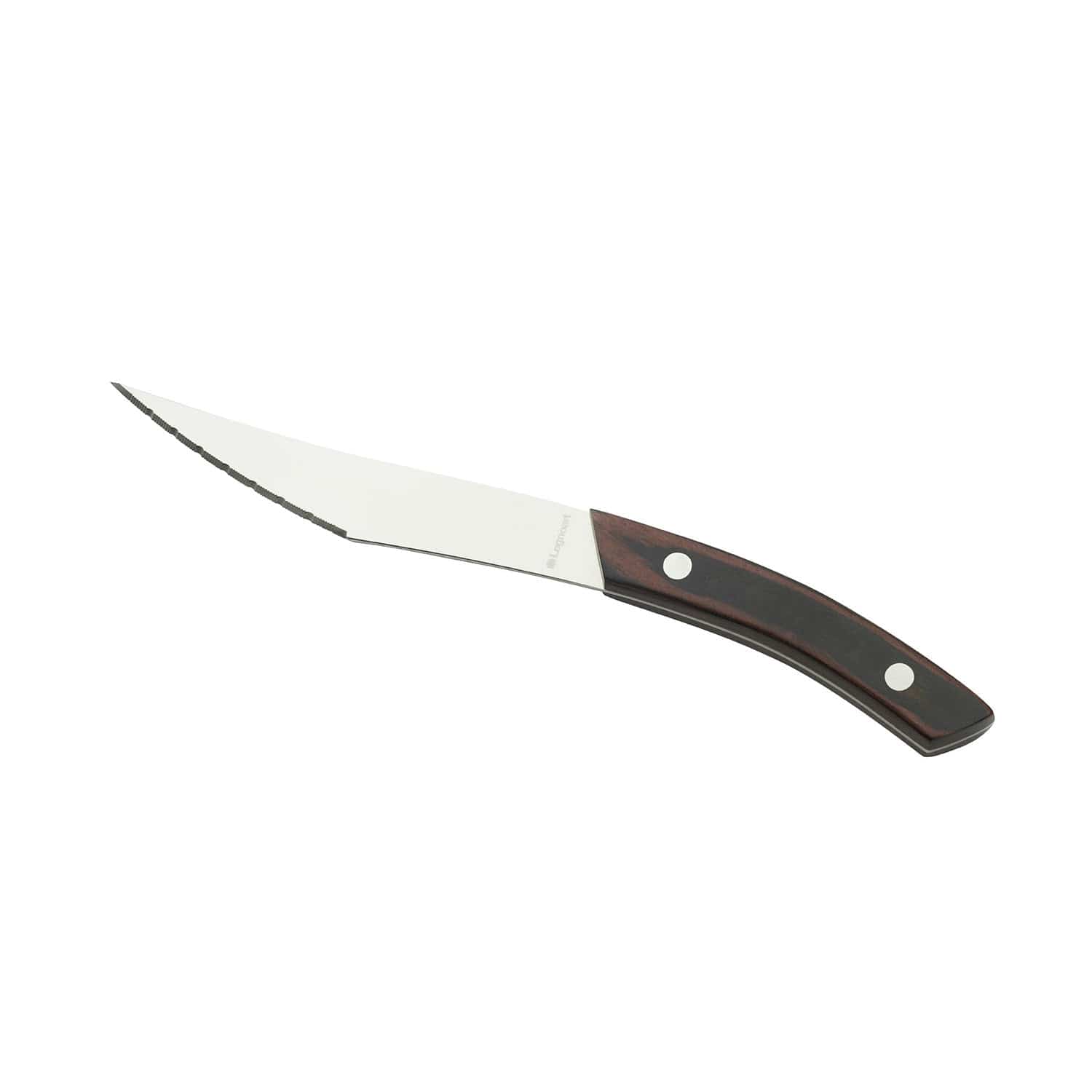 مجموعة سكاكين بيتزا نابولي من ليجنوارت، مكونة من 4 قطع، بمقبض داكن من الفولاذ المقاوم للصدأ، عبوة من 10 قطع