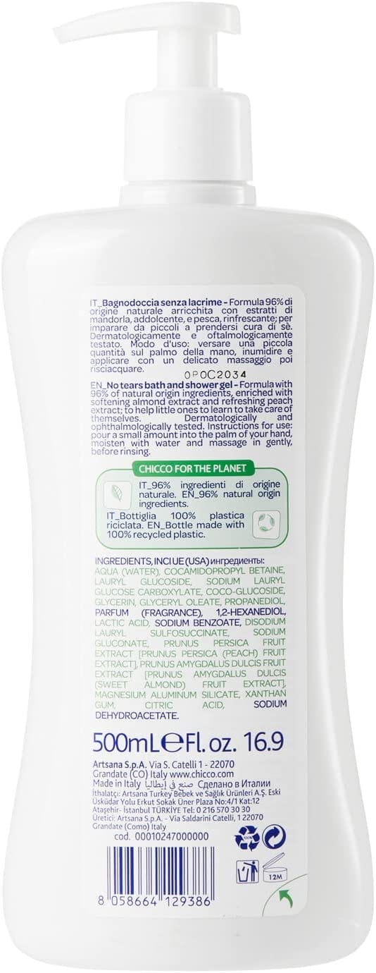 جل استحمام شيكو بيبي مومنتس بدون دموع للأطفال - ٥٠٠ مل