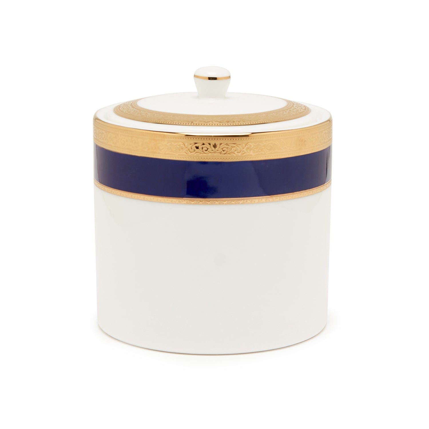 DANKOTUWA VICTORIAN GOLD COBALT LID JAR - SMALL