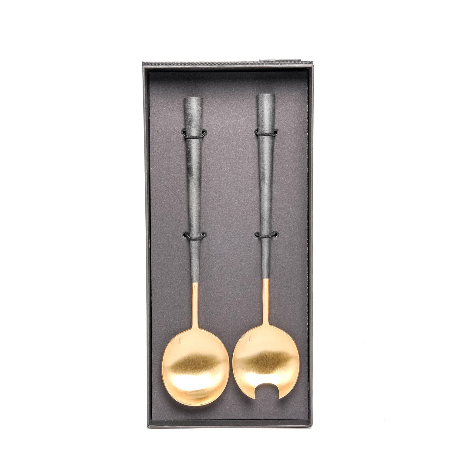 Belo Inox Neo Black Gold - Salad Serving 2P - Gift Box