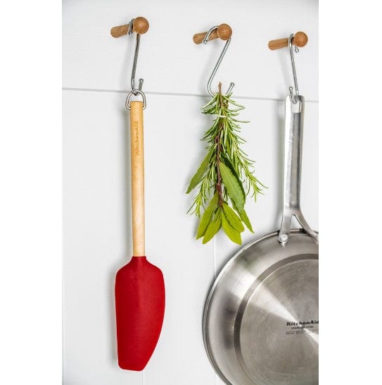 ملعقة خلط كورلاين من كيتشن إيد - لون أحمر - خشب البتولا الإمبراطوري