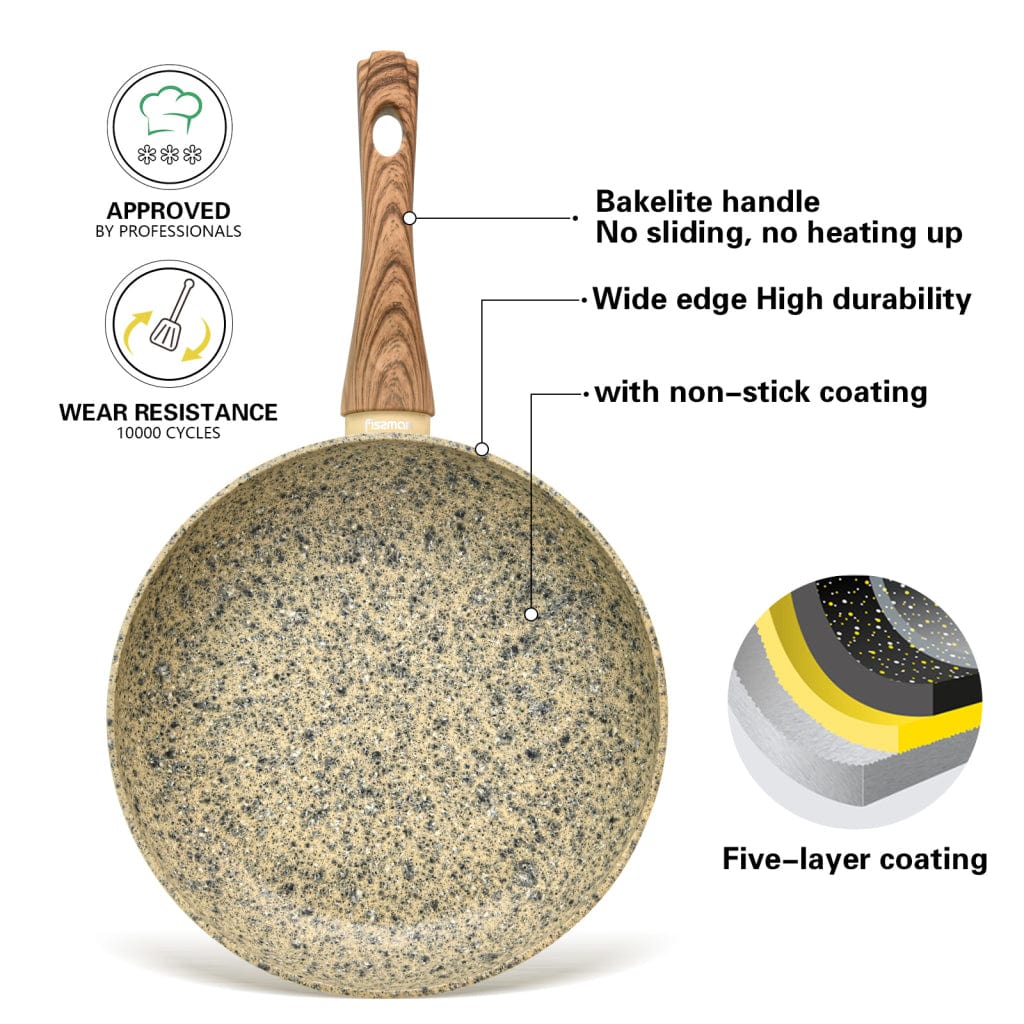 مقلاة فيسمان كريما نوفا مع قاعدة حثية متعددة الألوان 26 × 5.2 سم