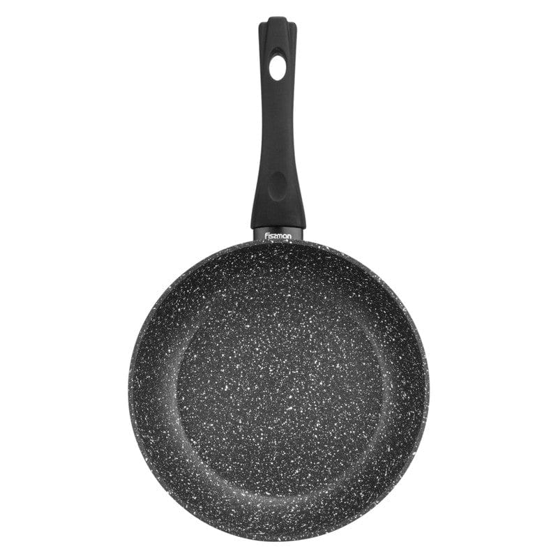 Fissman Frying Pan Aluminium Fiore Series Marble Non Stick Coating With Induction Bottom Black 42?24?5.1cm