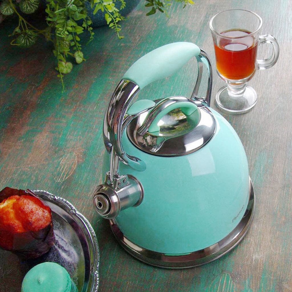 غلاية فيسمان فيليسيتي الصافرة سعة 2.6 لتر، لون أزرق مخضر (فولاذ مقاوم للصدأ)