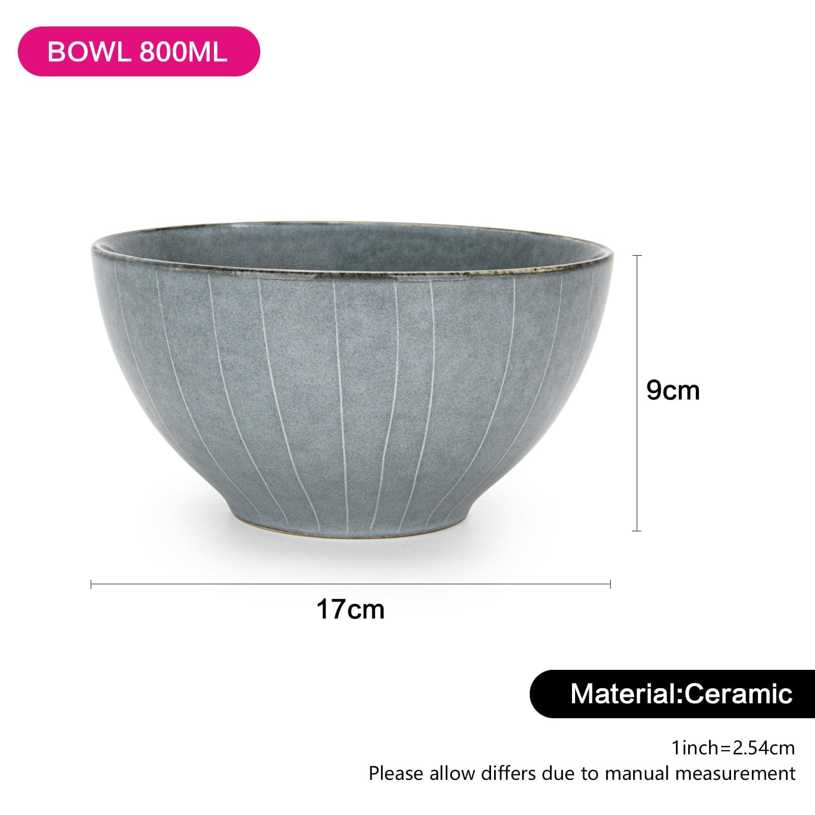 وعاء فيسمان جولي سيريز 17×9 سم/800 مل (سيراميك)