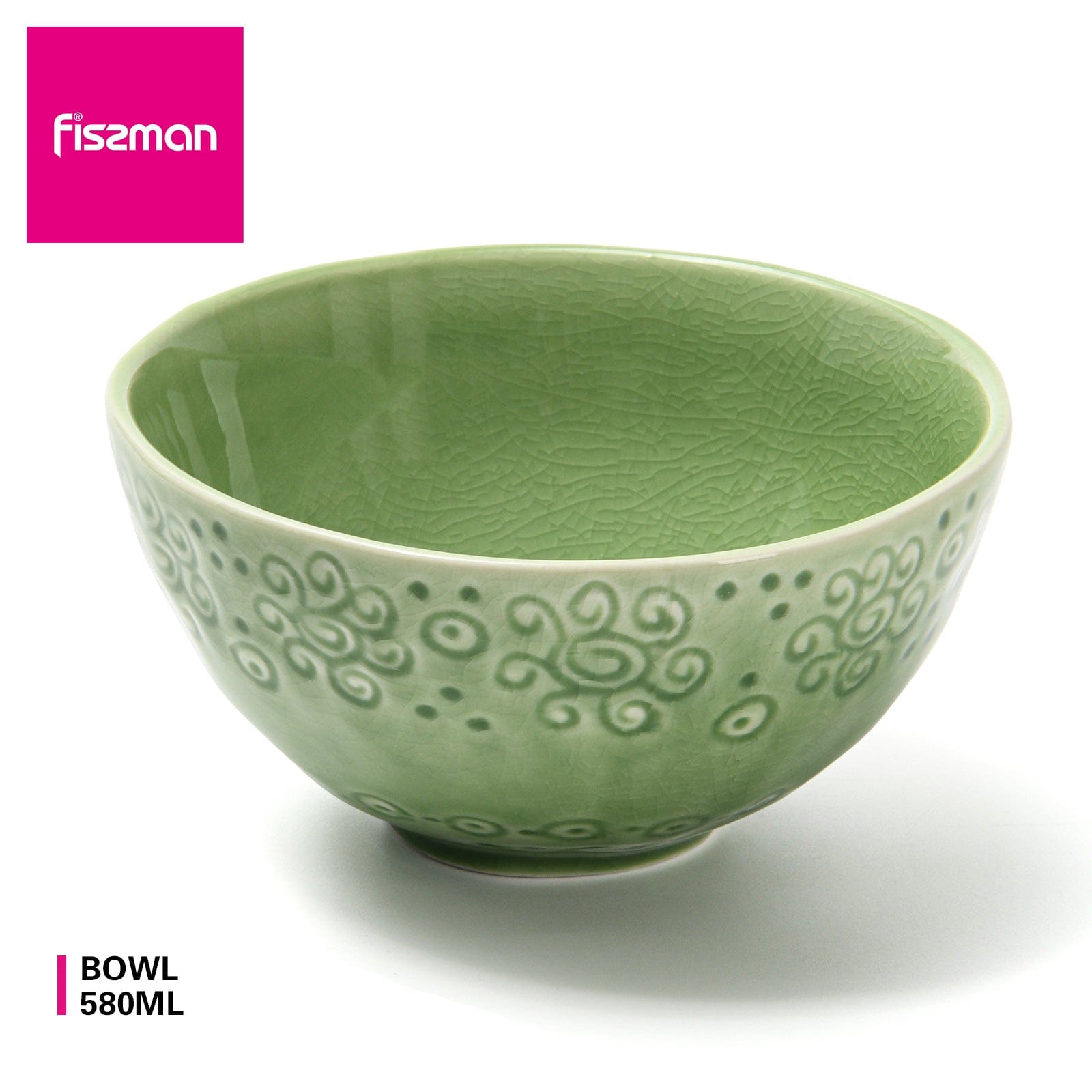 Fissman Ceramic Bowl Green 14cm