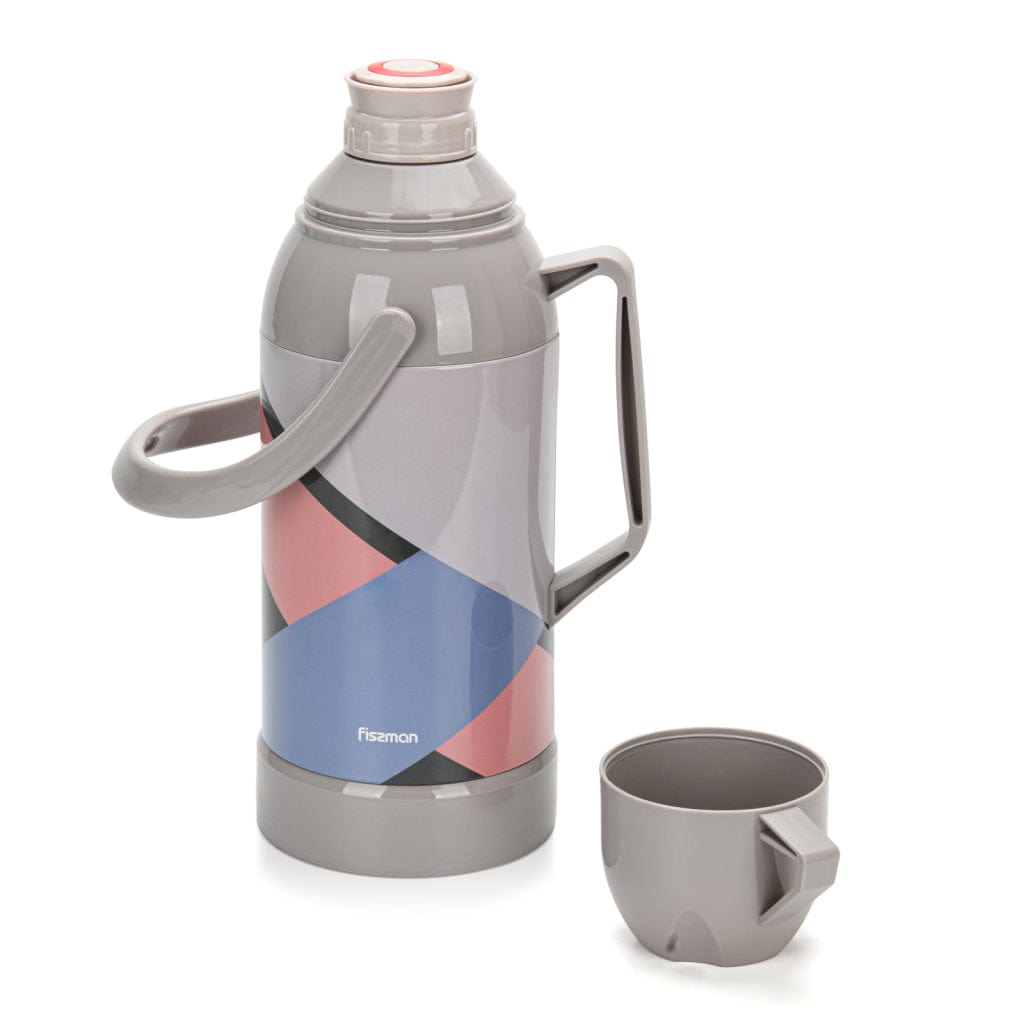 Fissman Vacuum Flask Plastic Case With Glass Liner Multicolour 3200ml
