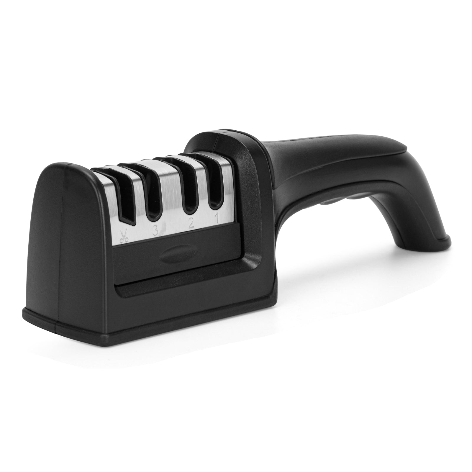 مبراة سكاكين فيسمان من سلسلة الماس فضي/أسود 22×5×6 سم