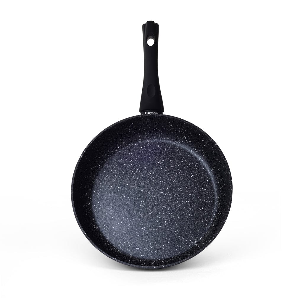 Fissman Deep Frying Pan Fiore Series with Aluminum And Non Stick Coating Black 28x7cm
