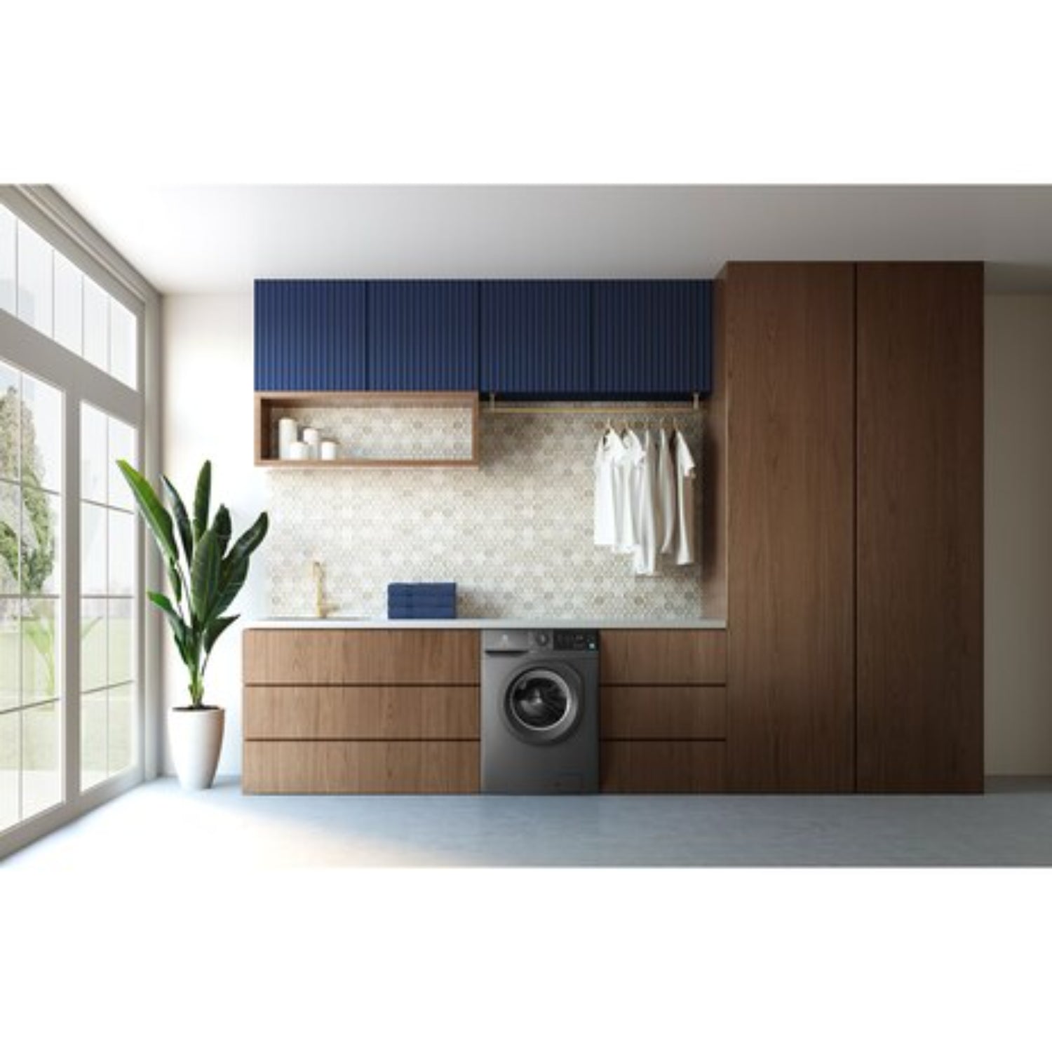 غسالة ومجفف ملابس من إلكترولوكس، سعة 7 كجم/5 كجم