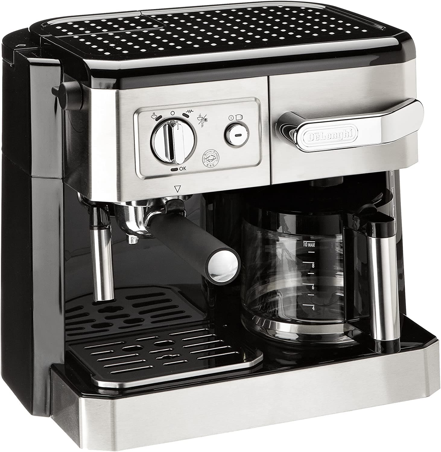 De'Longhi Combi Coffee Machine Black BCO420 - Jashanmal Home