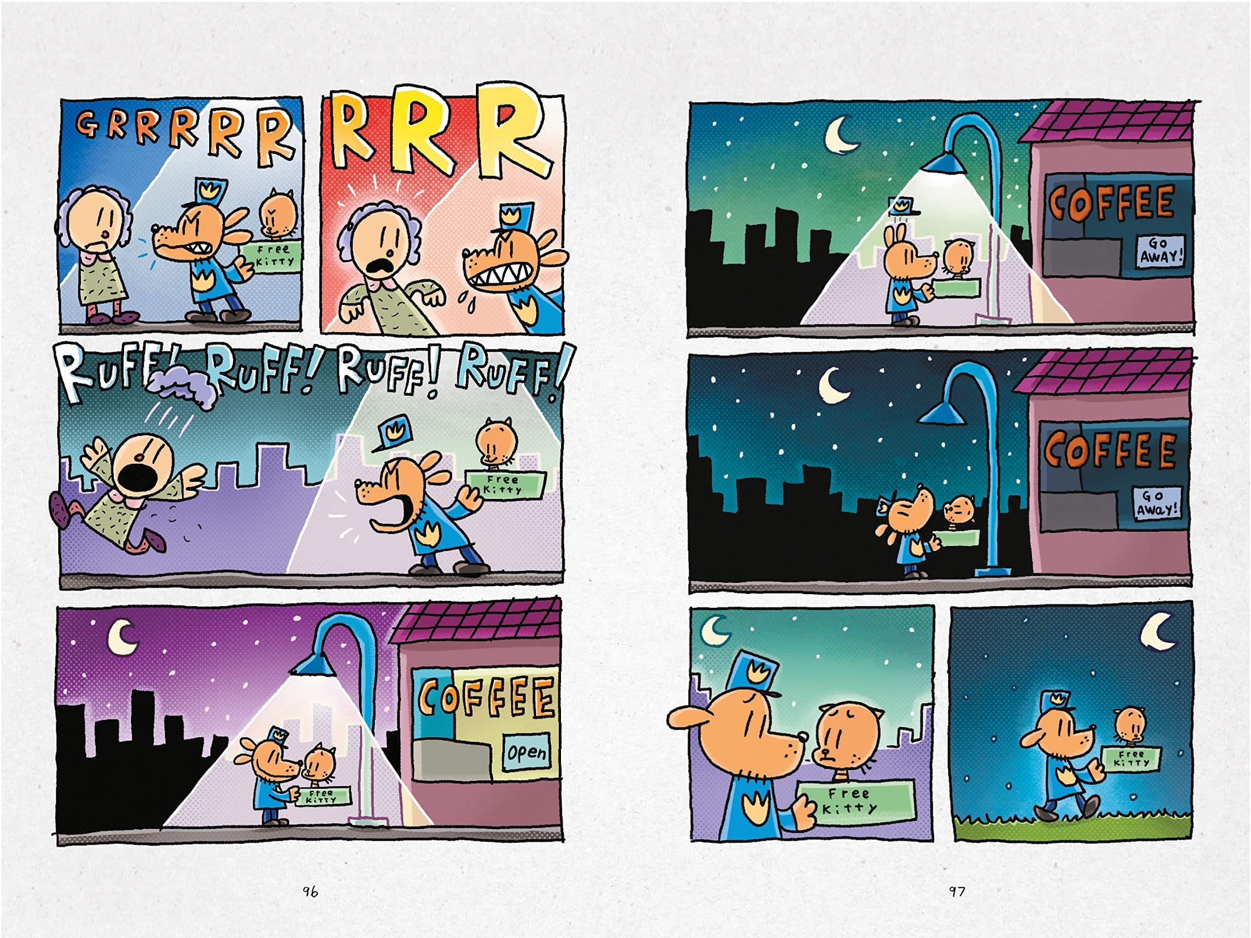 الرجل الكلب 3: حكاية قطتين - ورق طباعة