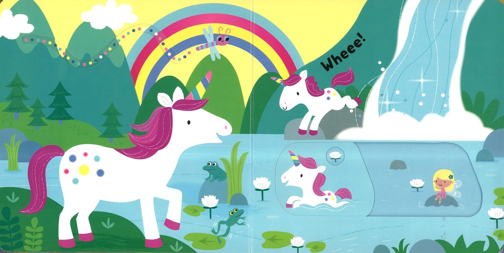 أول انزلاق ورؤية وحيد القرن للطفل