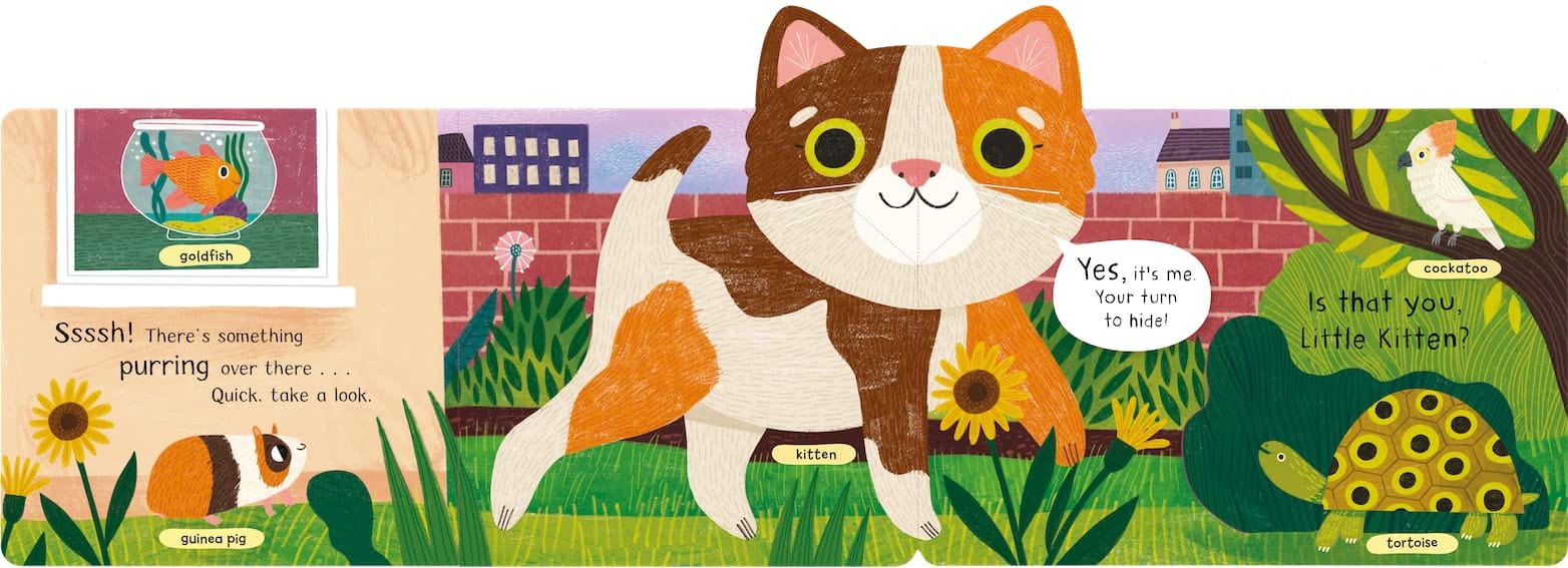 أين القطة الصغيرة؟ : كتاب الرفع ذو الغطاء القابل للفتح مع نهاية منبثقة!