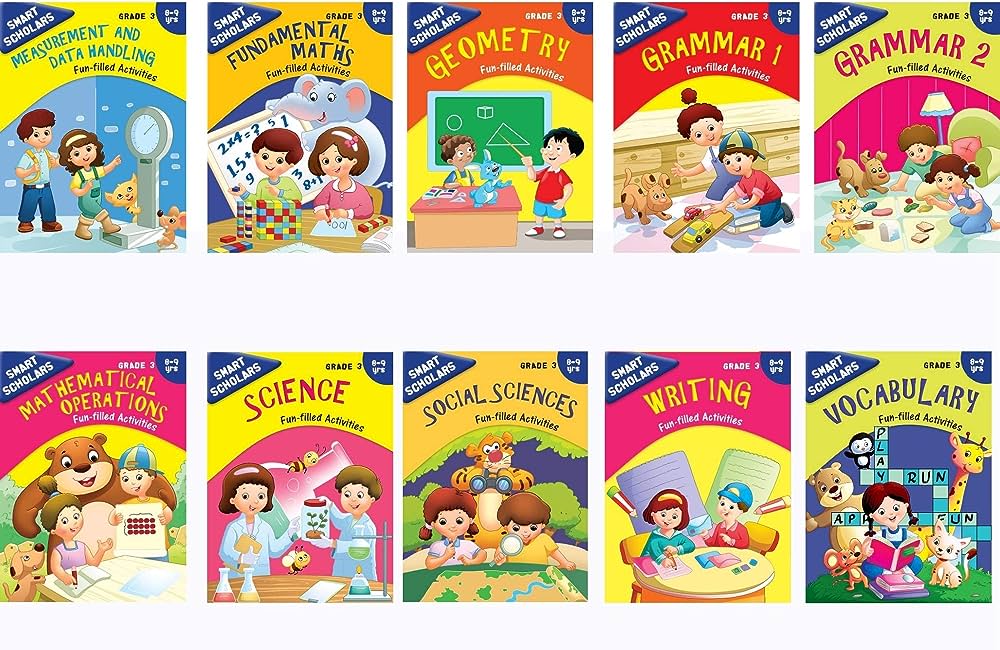 مجموعة أنشطة الصف الثالث: مجموعة من 10 كتب: Smart Scholars