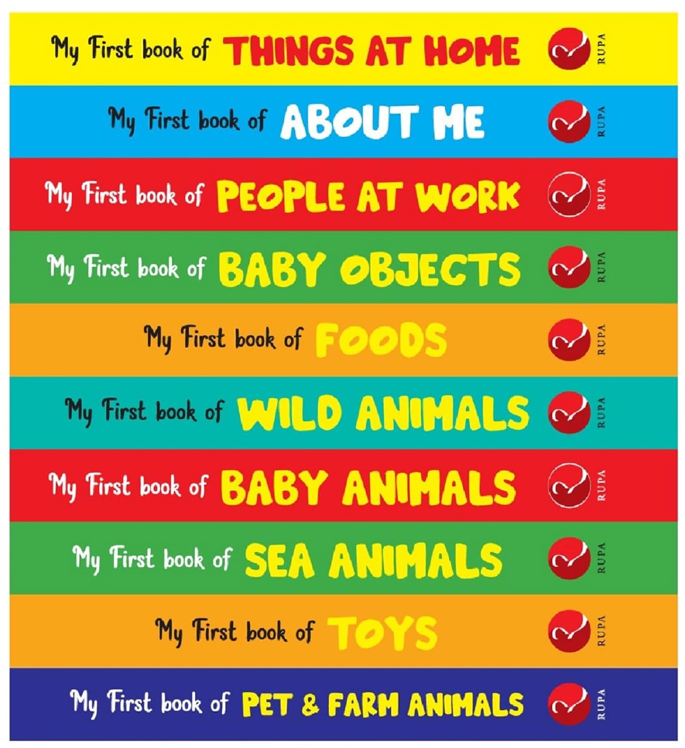 مكتبتي الأولى - مجموعة من 10 كتب (مجموعة صناديق)