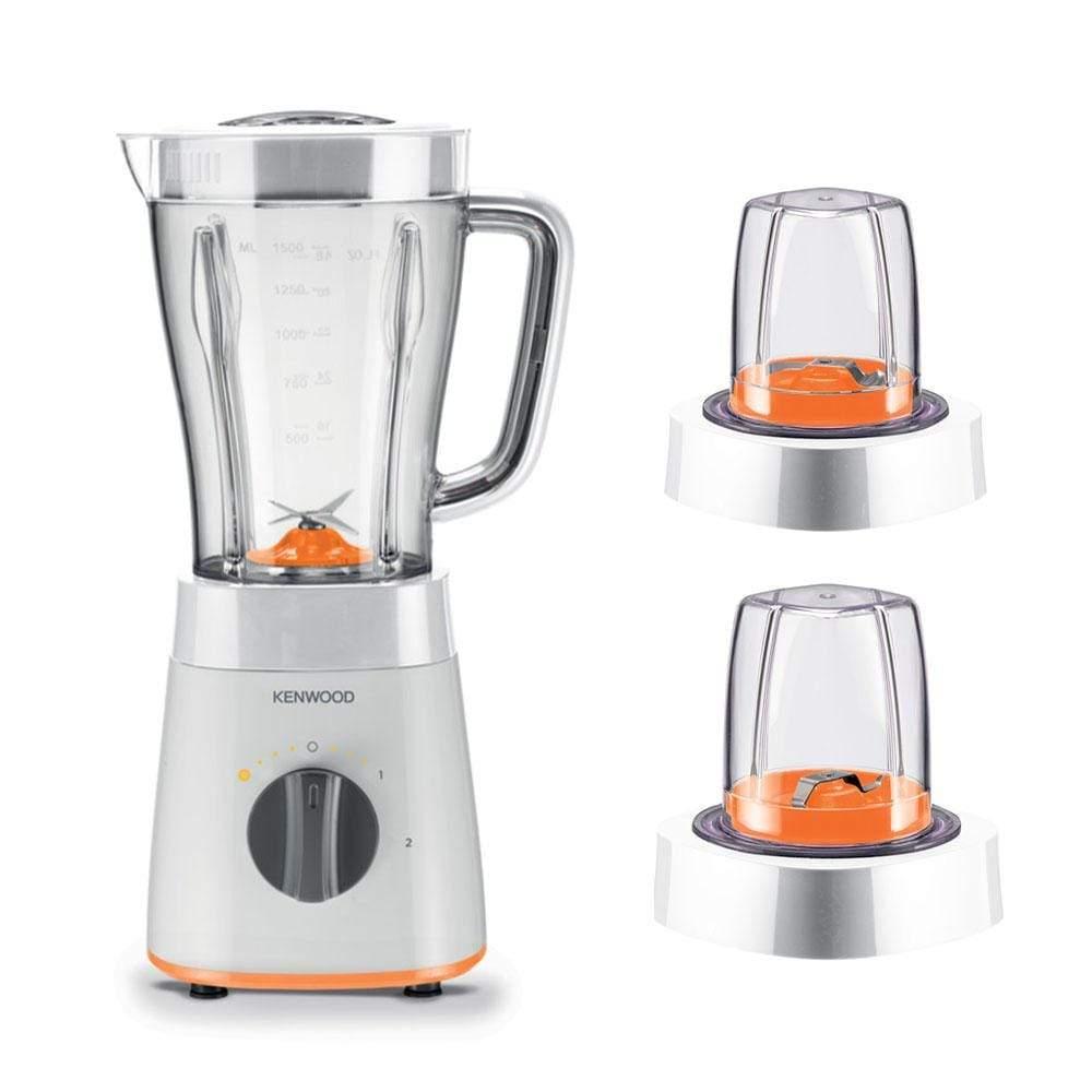 KENWOOD 500W BLENDER WITH 2 MILL WHITE, BLP15.360WH