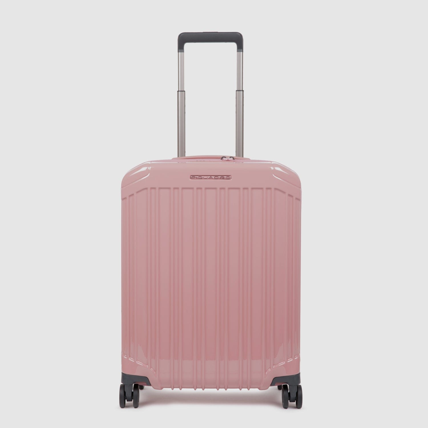 Piquadro PQ-LIGHT 55cm Ultra Slim Hardcase 4 Double Wheel Cabin Trolley Rose - BV4425PQL/RO