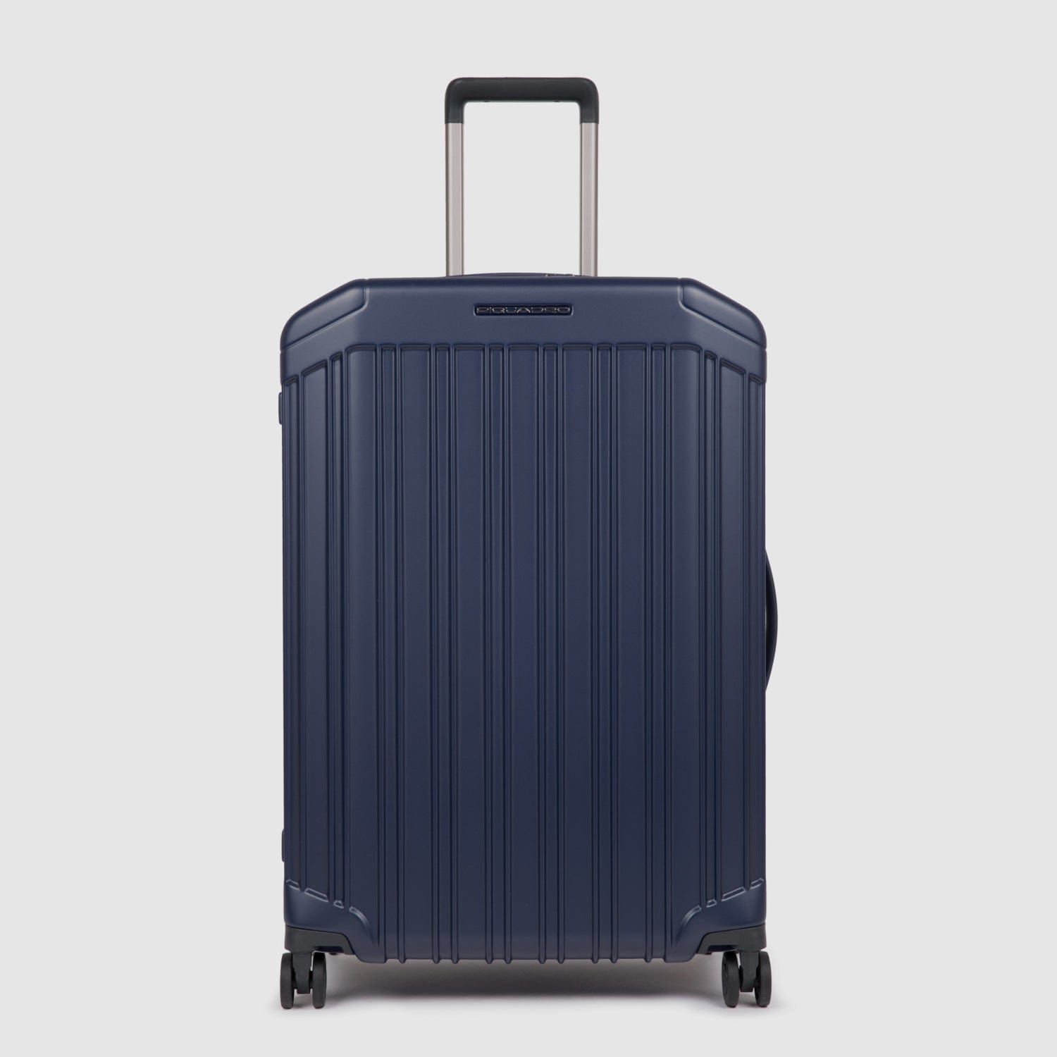 Piquadro PQ-LIGHT 69cm Hardcase 4 Double Wheel Medium Check-In Trolley Matt Blue - BV4427PQL/BLUO