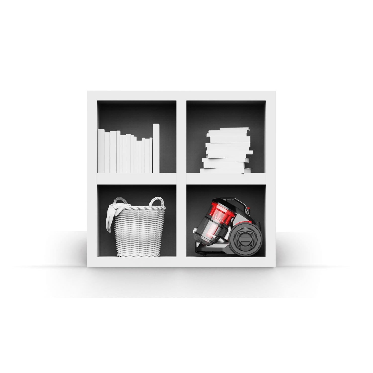 مكنسة هوفر متعددة الأعاصير مزودة بفلتر هيبا