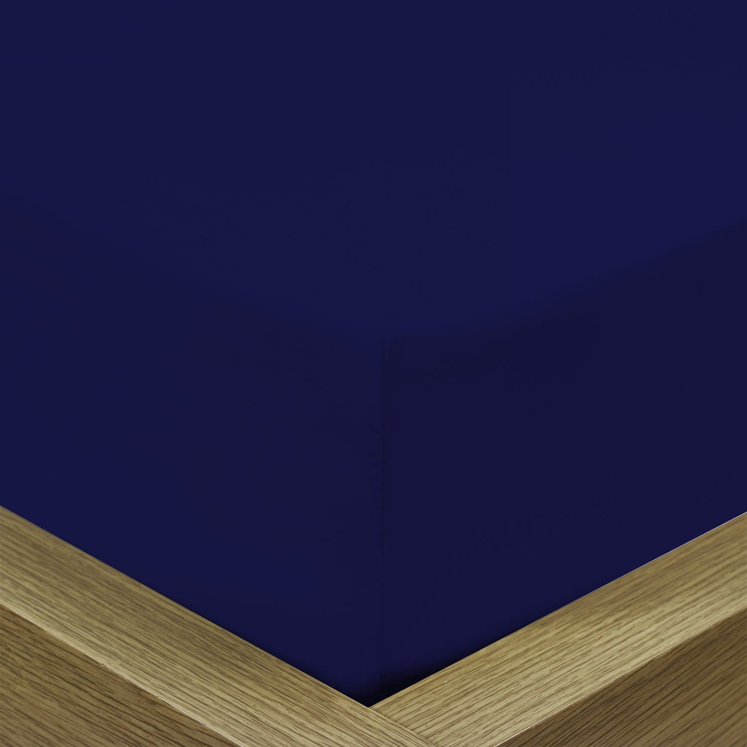 ملاءة سرير قطنية منزلية قطعة واحدة فائقة النعومة باللون الأزرق الداكن