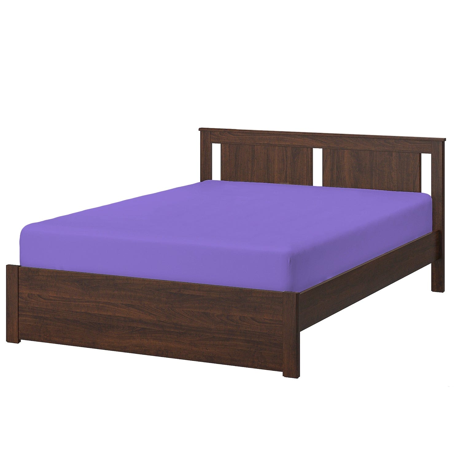 ملاءة سرير قطنية منزلية فائقة النعومة، قطعة واحدة، لون بنفسجي