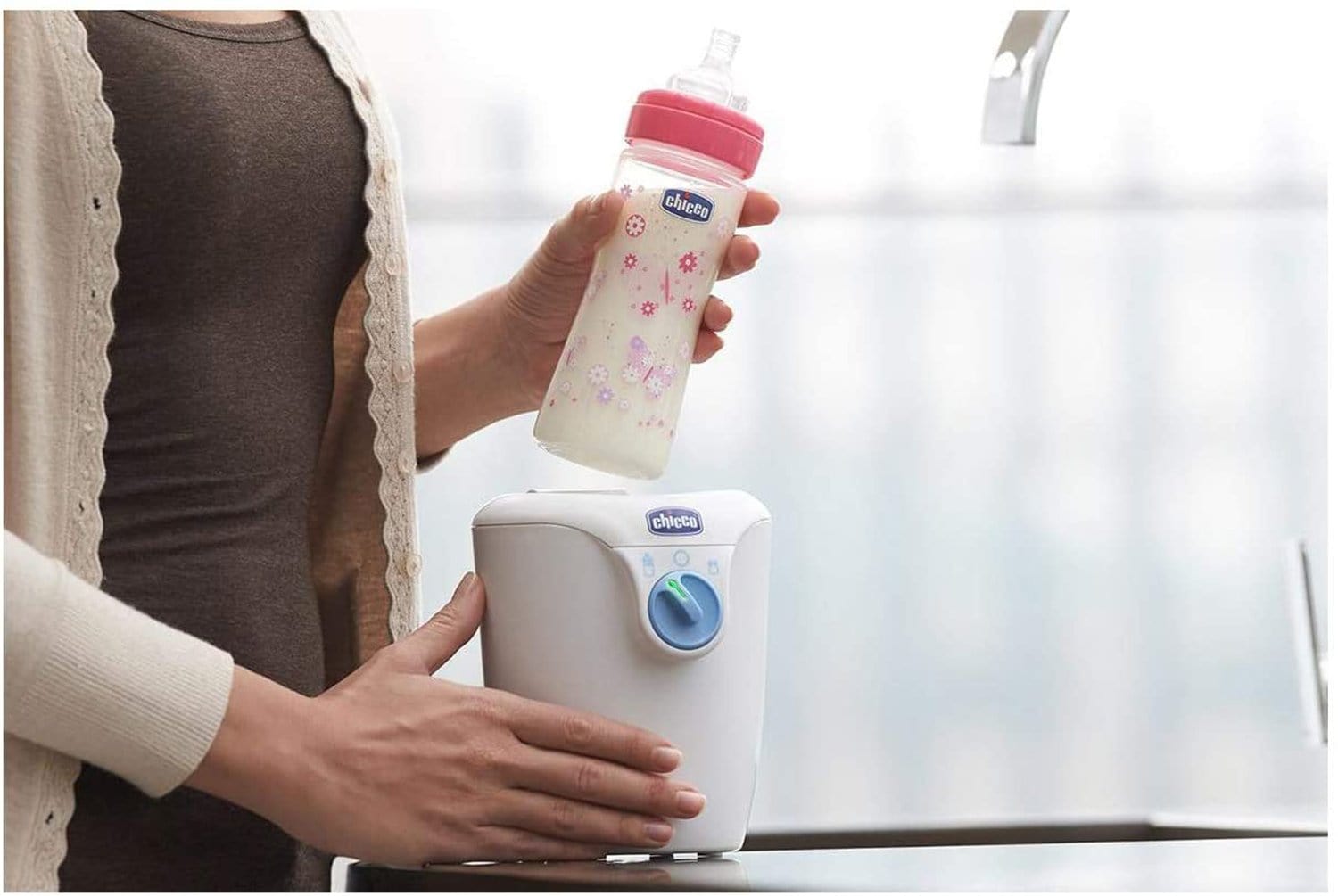 جهاز تدفئة زجاجات شيكو للاستخدام المنزلي والسفر