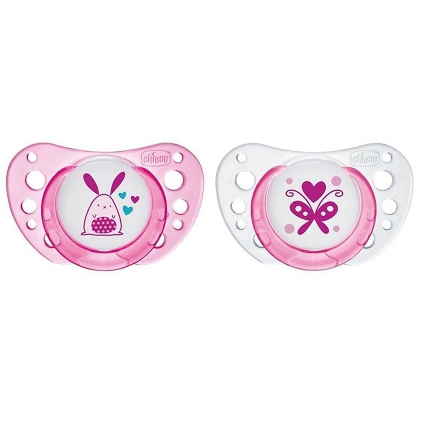 CHICCO SOOTHER PHYSIO AIR LATEX 0-6M PINK 2 PIECES