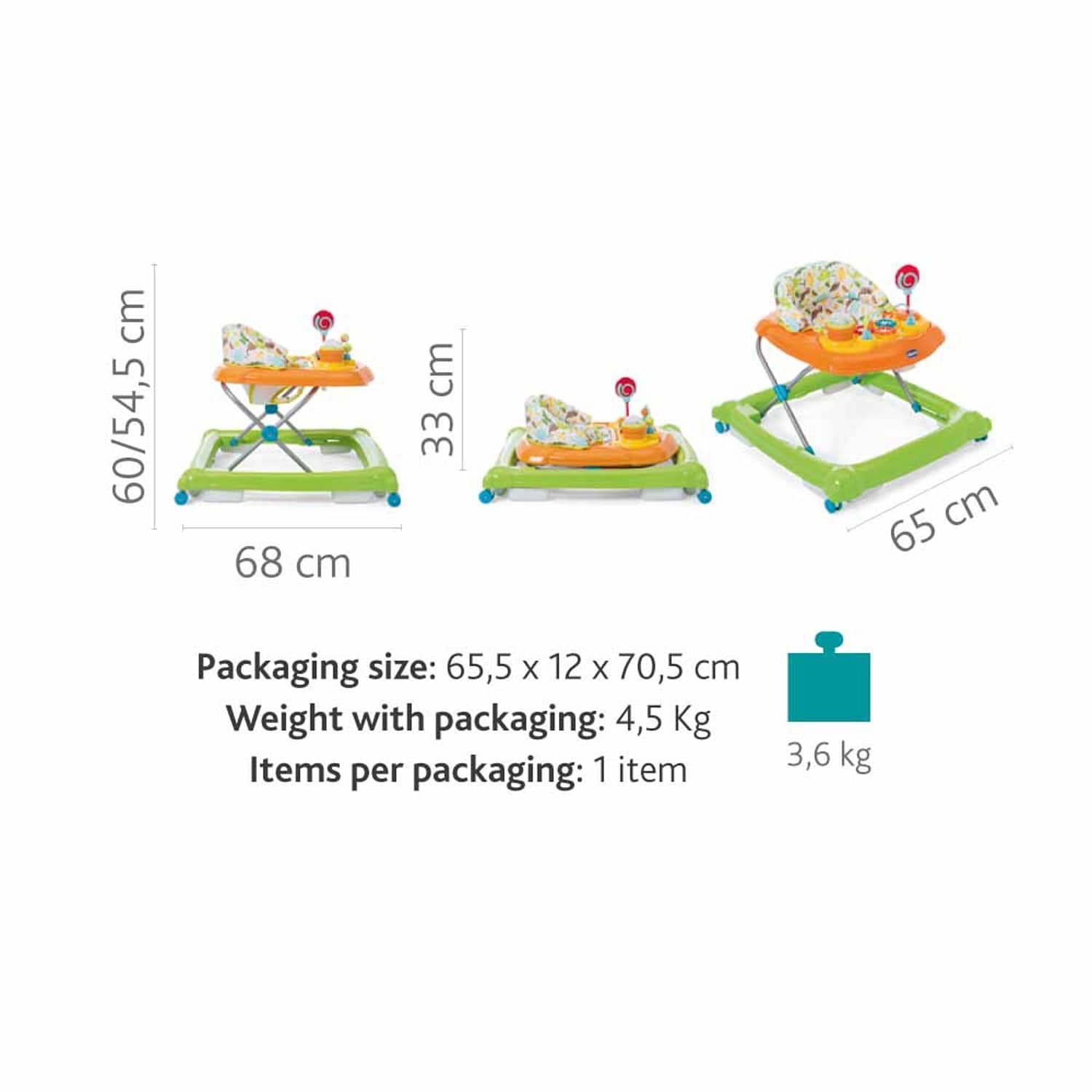 مشاية أطفال سيركس من تشيكو، موجة خضراء