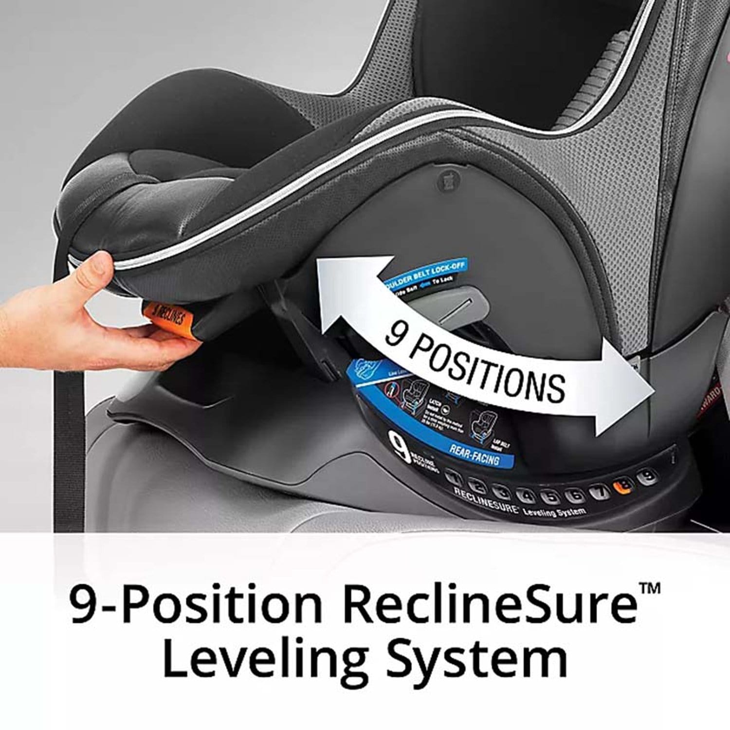 مقعد سيارة CHICCO NEXTFT MAX ZIP AIR القابل للتحويل - VERO 4-65 رطل/2-30 كجم VERO