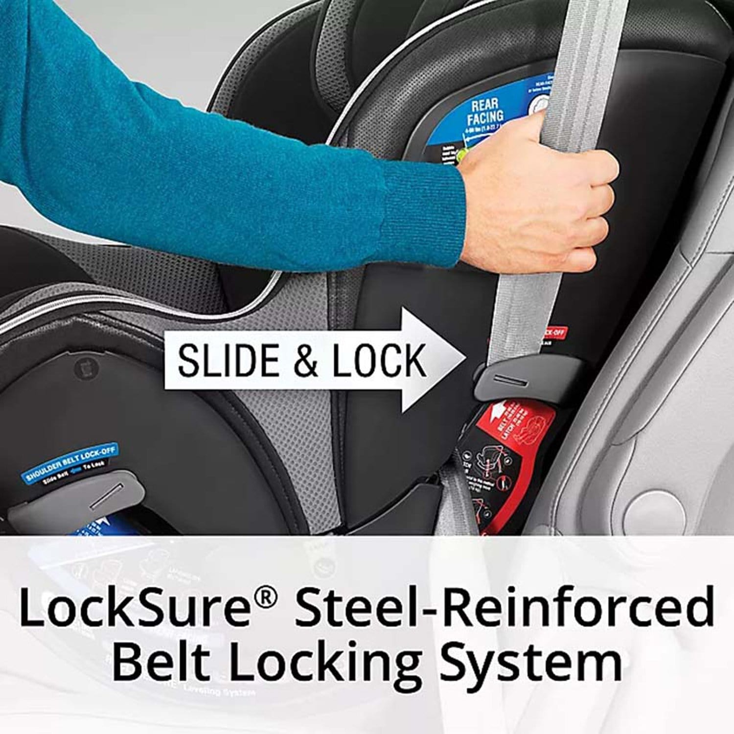 مقعد سيارة CHICCO NEXTFT MAX ZIP AIR القابل للتحويل - VERO 4-65 رطل/2-30 كجم VERO