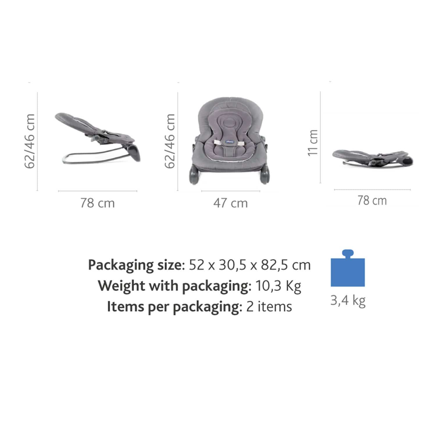 كرسي هزاز للأطفال من تشيكو هوبلا بتصميم اليعسوب