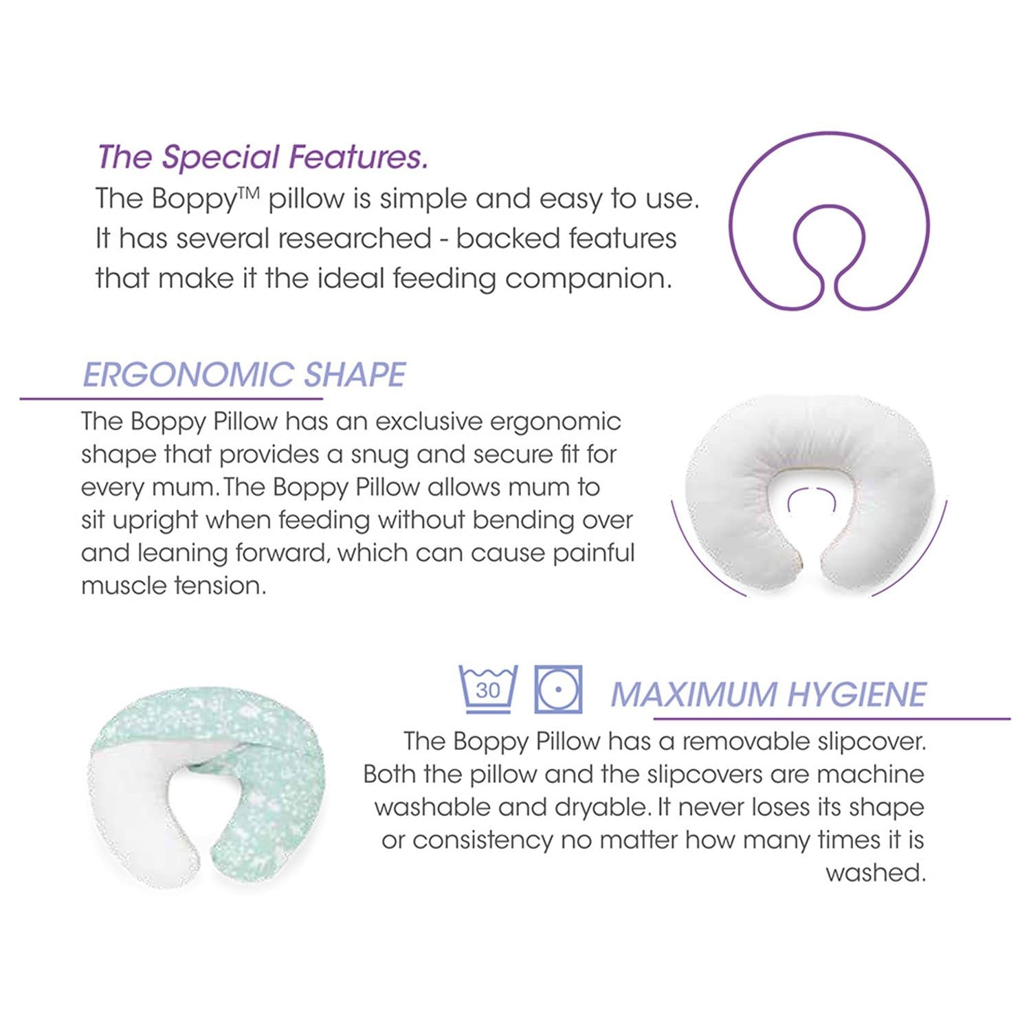 وسادة شيكو بوبي مع غطاء قطني بتصميم "هيلو بيبي"