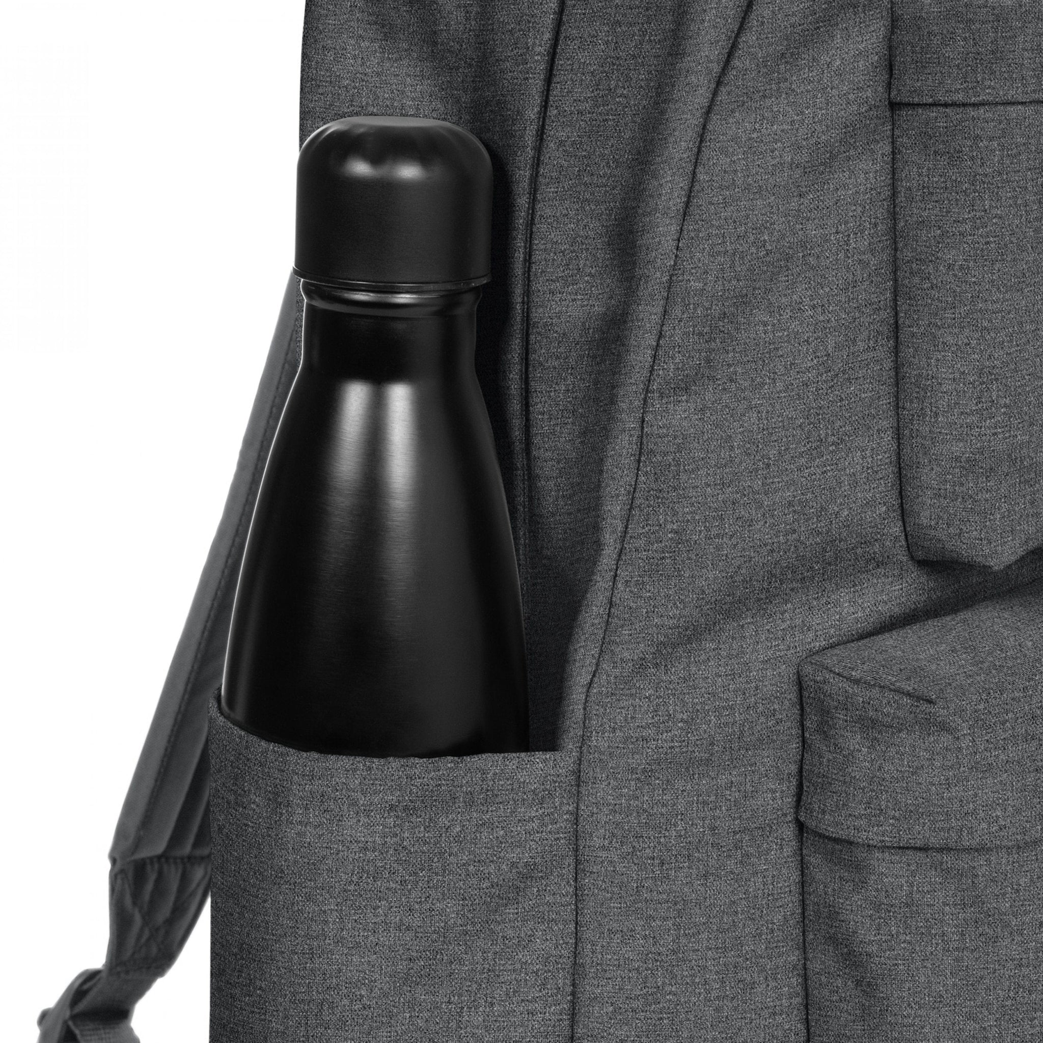 حقيبة ظهر إيست باك كبيرة مبطنة مزدوجة من قماش الدنيم الأسود - EK0A5B7Y77H