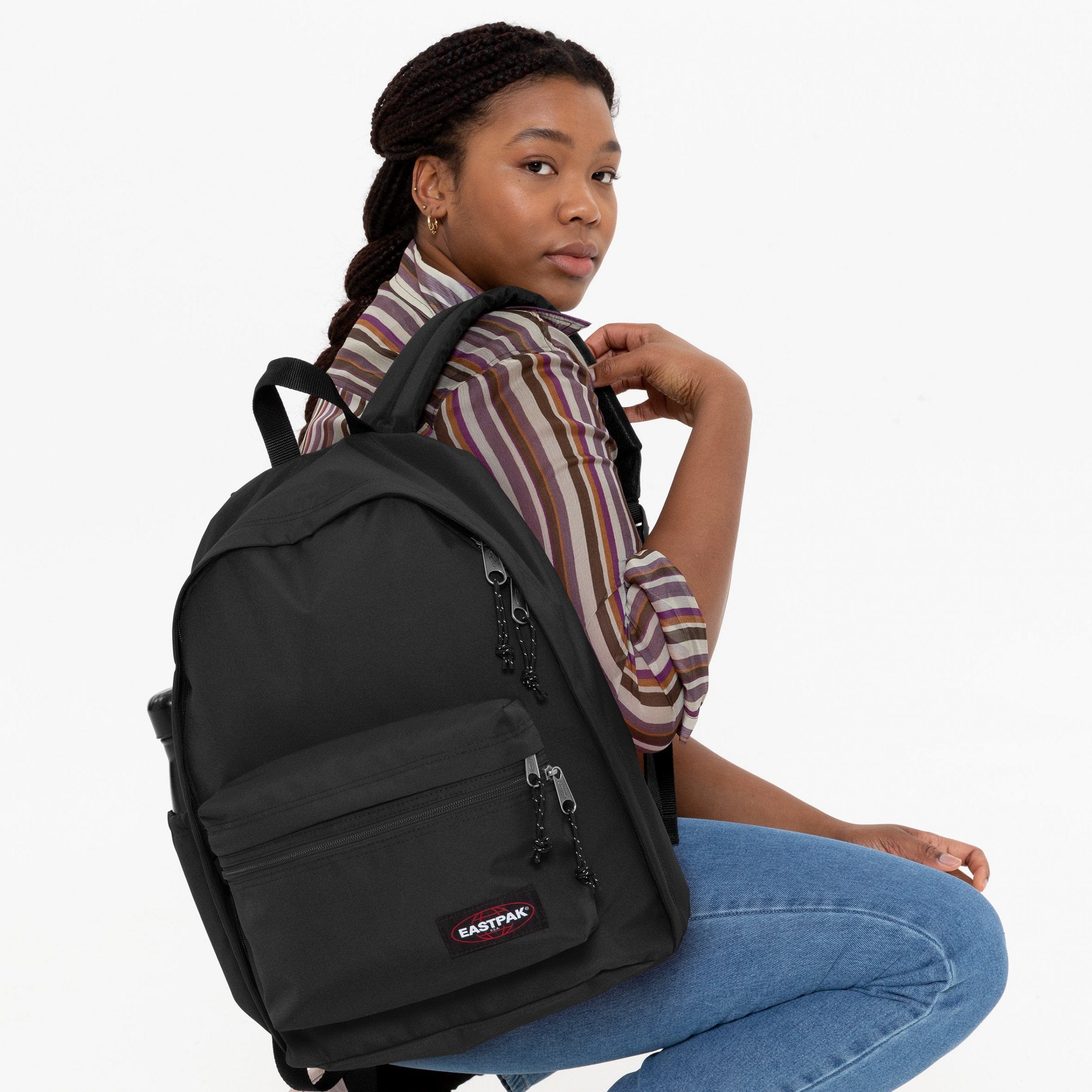 EASTPAK-Office Zippl'R-Medium Laptop Backpack-Black-EK0A5BBJ008