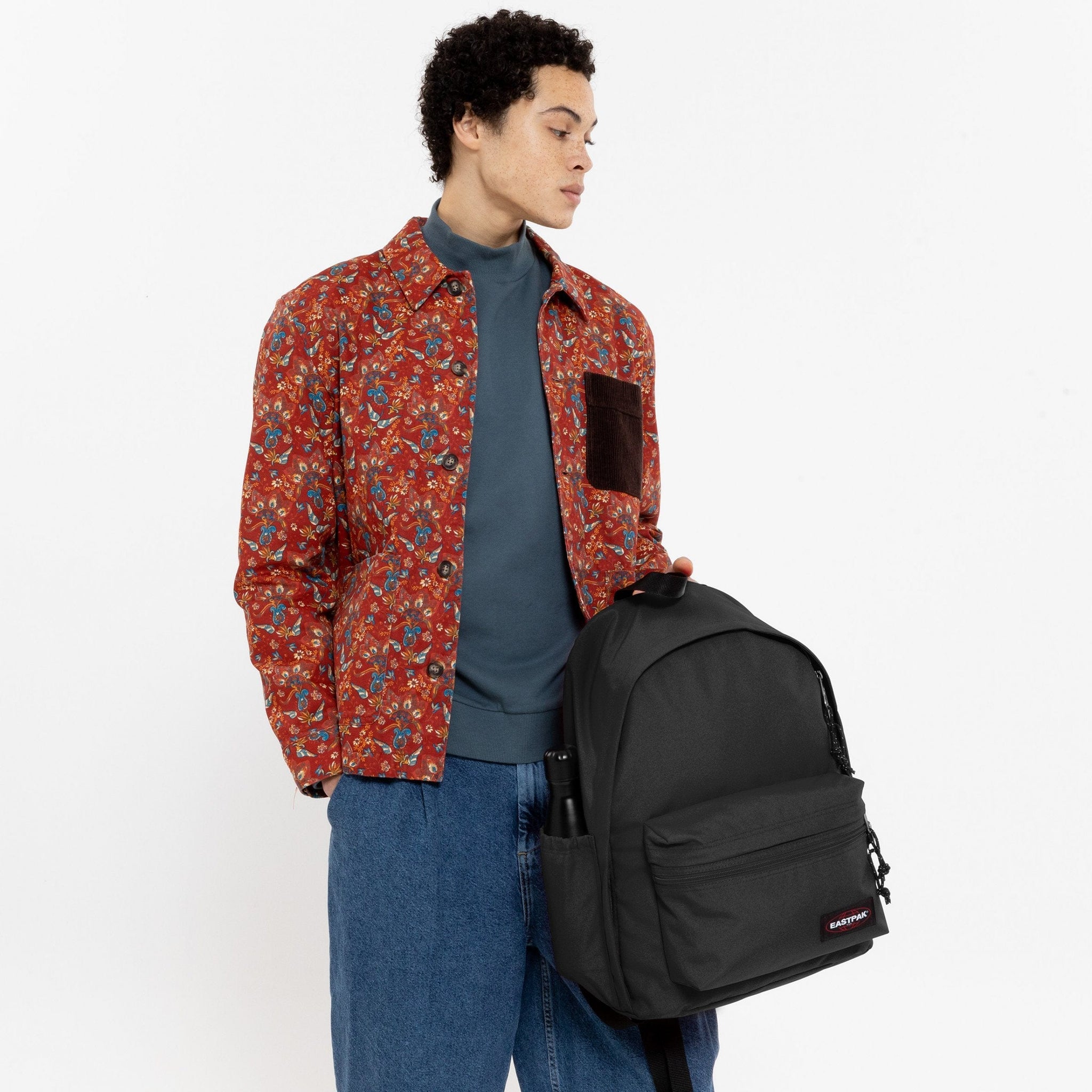 حقيبة ظهر إيست باك أوفيس زيبل آر سوداء متوسطة الحجم - EK0A5BBJ0081